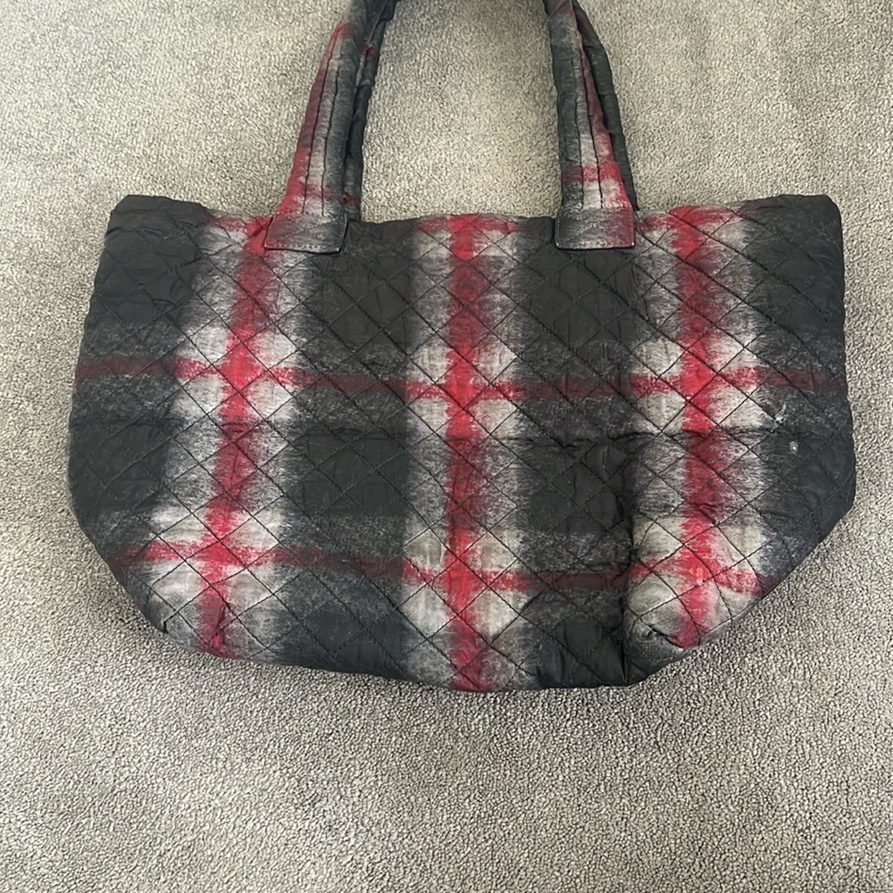 MZ Wallace redwood Plaid Quilted Tote - Picture 6 of 16